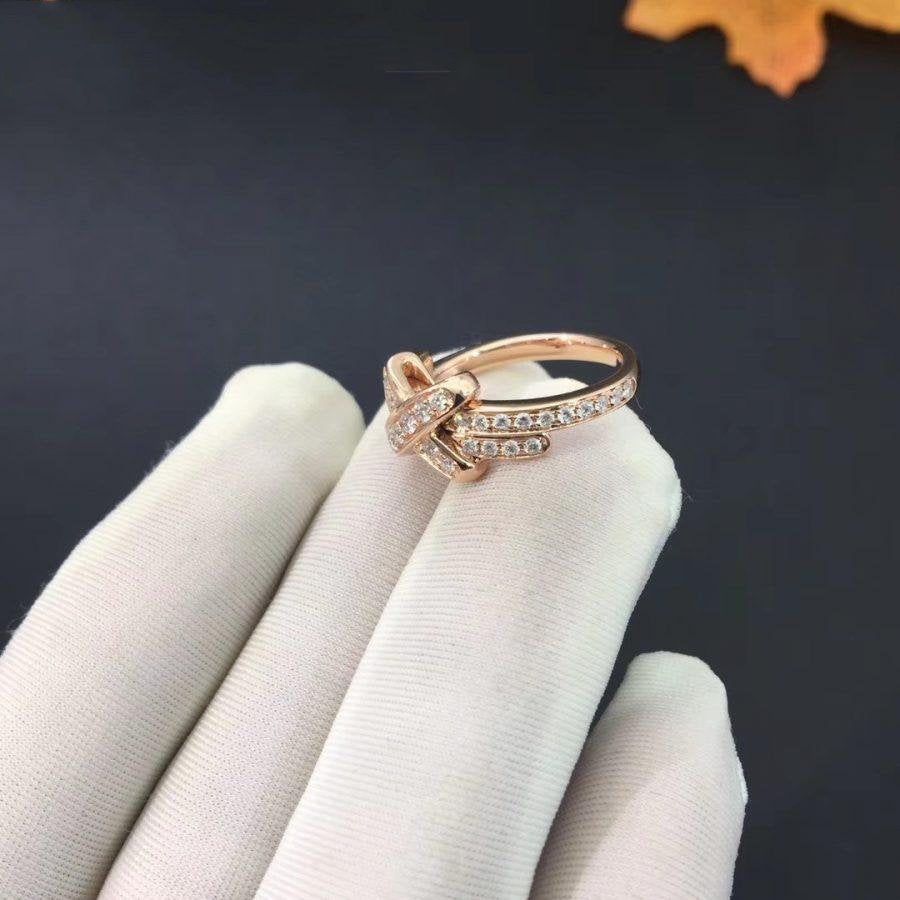 [Royal Jewelry]JEUX DE RING PINK GOLD DIAMOND