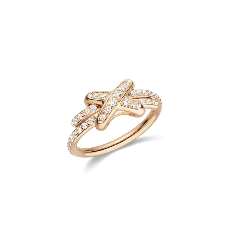 [Royal Jewelry]JEUX DE RING PINK GOLD DIAMOND