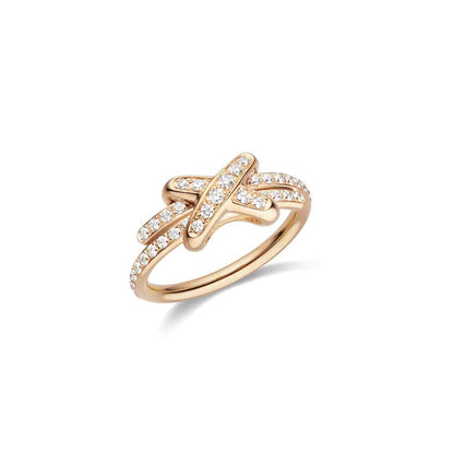 [Royal Jewelry]JEUX DE RING PINK GOLD DIAMOND