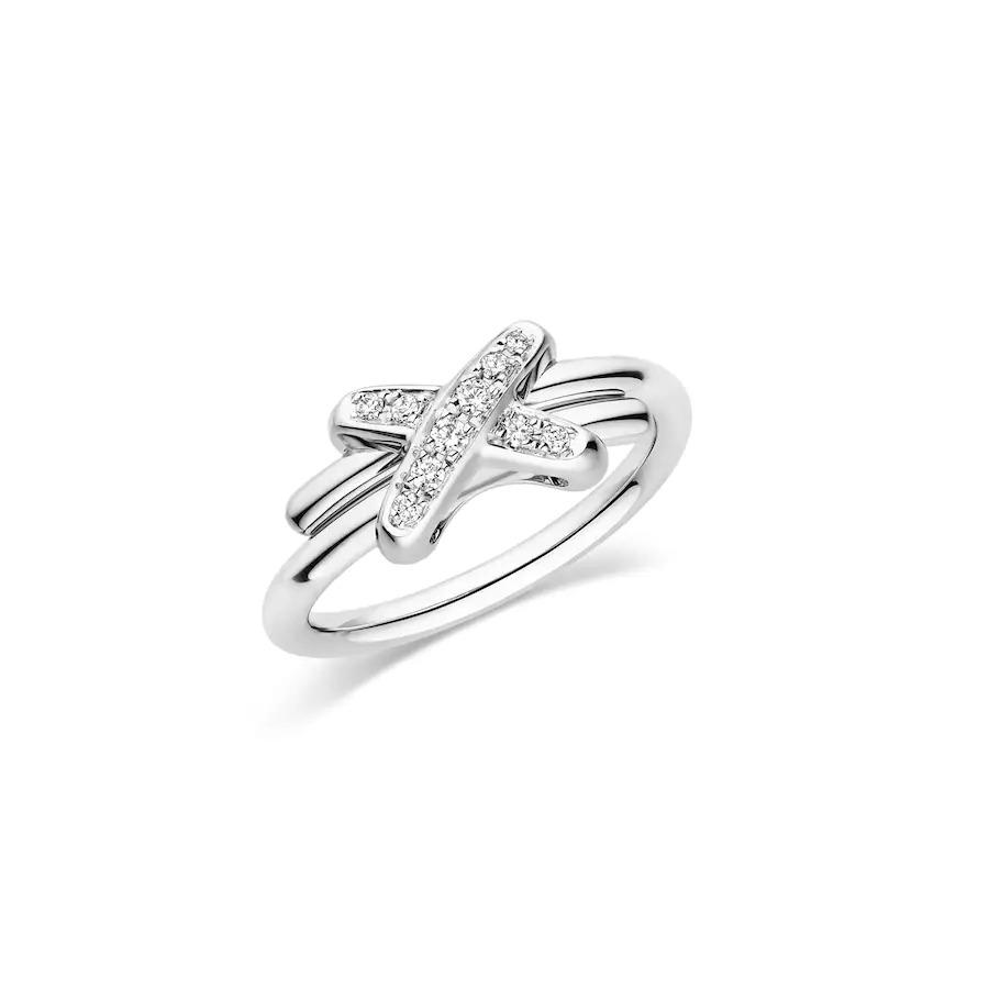 [Royal Jewelry]JEUX DE SILVER DIAMOND RING