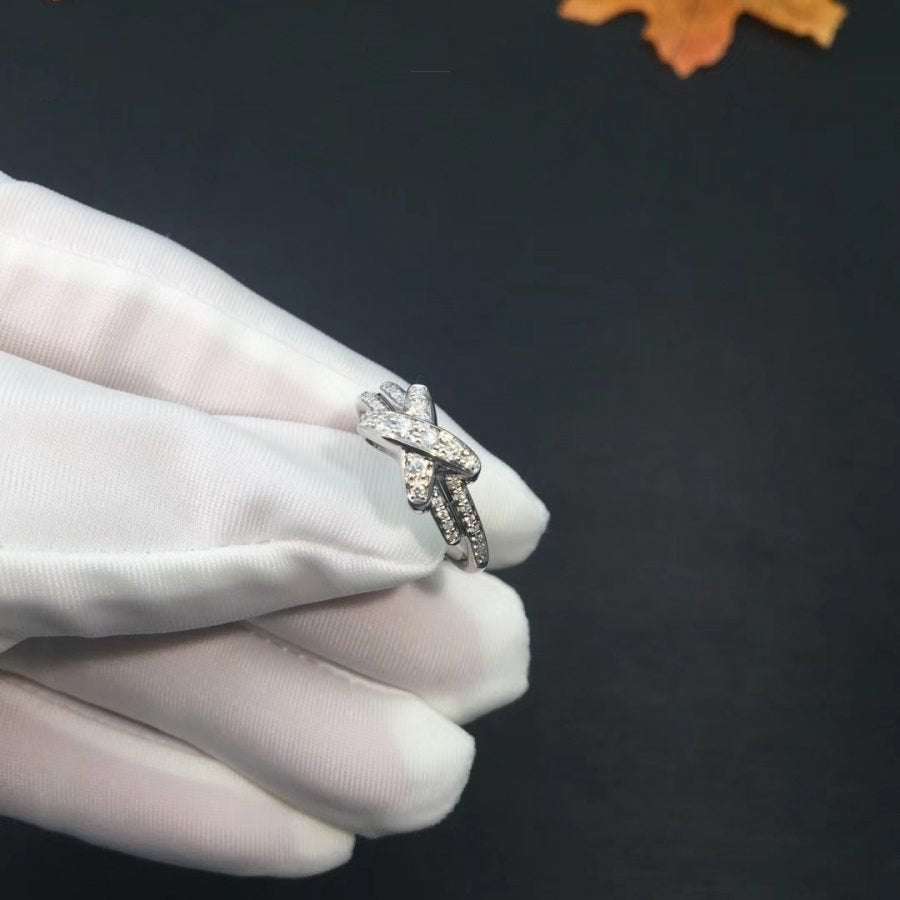[Royal Jewelry]JEUX DE SILVER DIAMOND RING