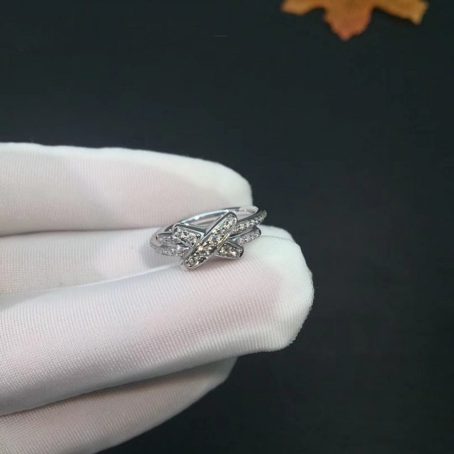 [Royal Jewelry]JEUX DE SILVER DIAMOND RING