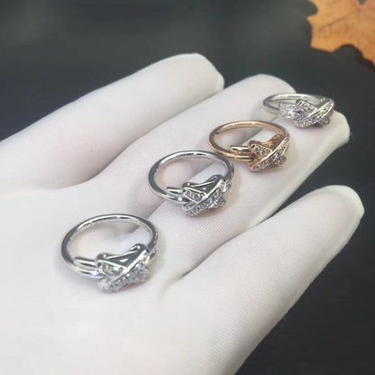 [Royal Jewelry]JEUX DE SILVER DIAMOND RING