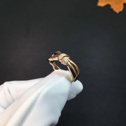 [Royal Jewelry]LIENS RING PINK GOLD DIAMOND