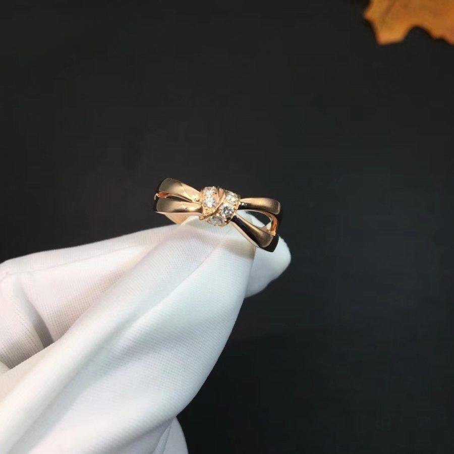 [Royal Jewelry]LIENS RING PINK GOLD DIAMOND