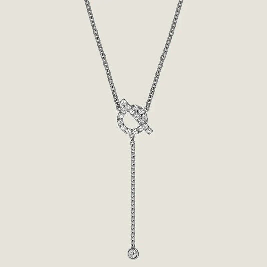 [Royal Jewelry]FINESSE SILVER DIAMOND NECKLACE