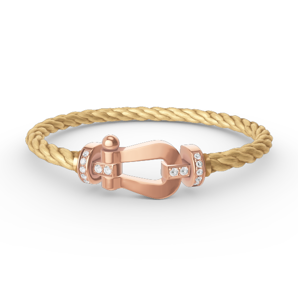 [Royal Jewelry]FORCE LARGE HORSESHOE HALF DIAMOND BRACELET ROSE GOLD