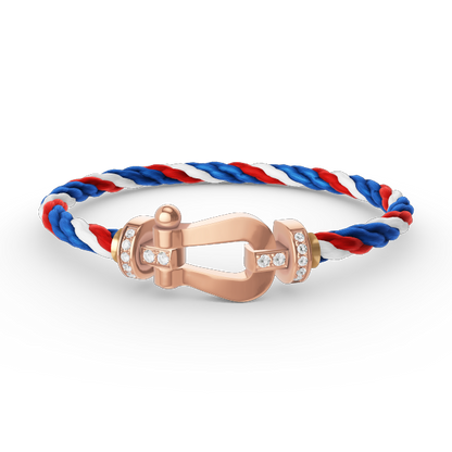 [Royal Jewelry]FORCE LARGE HORSESHOE HALF DIAMOND BRACELET ROSE GOLD