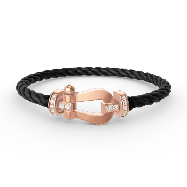 [Royal Jewelry]FORCE LARGE HORSESHOE HALF DIAMOND BRACELET ROSE GOLD