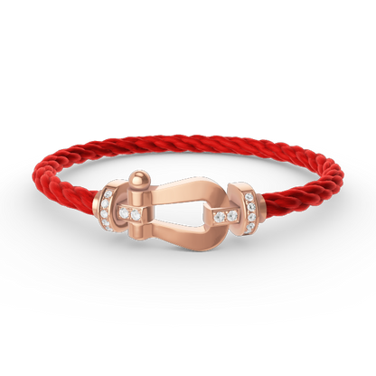 [Royal Jewelry]FORCE LARGE HORSESHOE HALF DIAMOND BRACELET ROSE GOLD