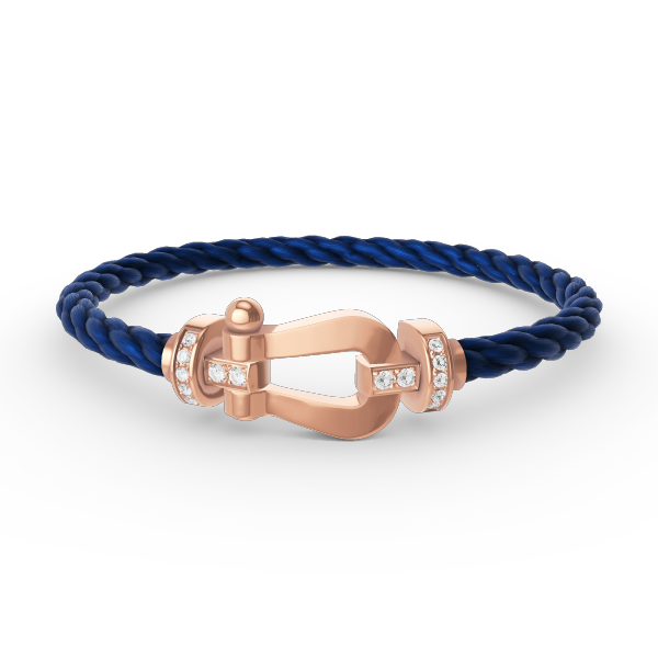 [Royal Jewelry]FORCE LARGE HORSESHOE HALF DIAMOND BRACELET ROSE GOLD