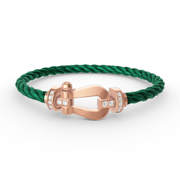 [Royal Jewelry]FORCE LARGE HORSESHOE HALF DIAMOND BRACELET ROSE GOLD