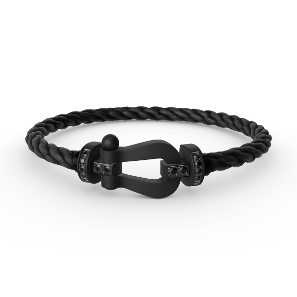[Royal Jewelry]FORCE LARGE SERIES HORSESHOE BLACK SAMURAI BRACELET