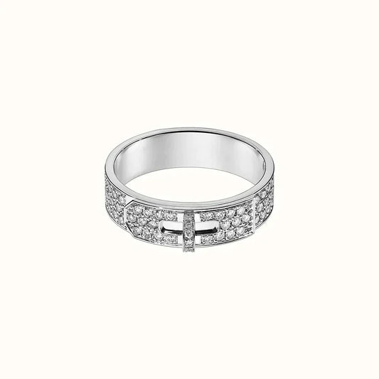 [Royal Jewelry]KELLY SILVER DIAMOND RING
