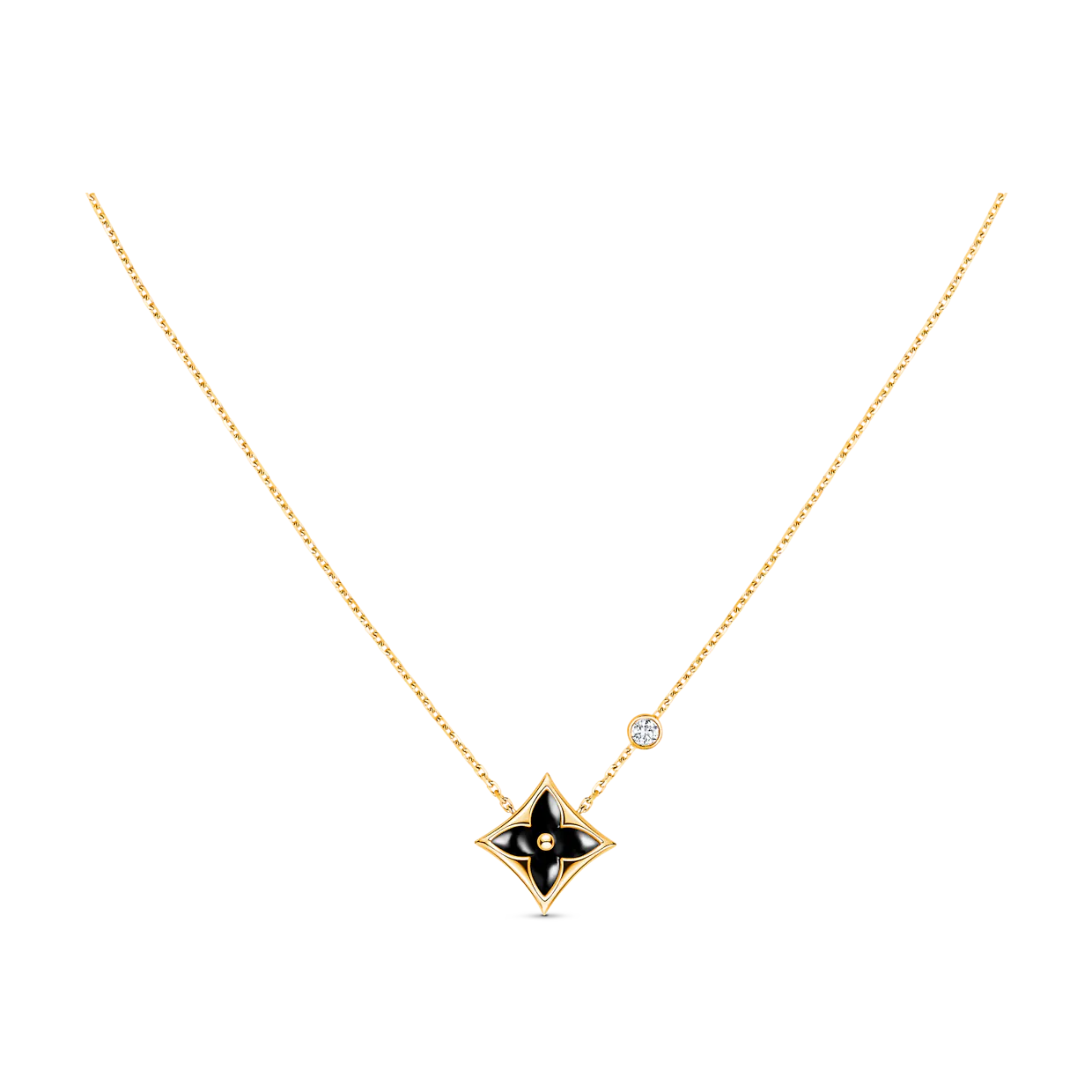 [Royal Jewelry]STAR BLACK MOP NECKLACE