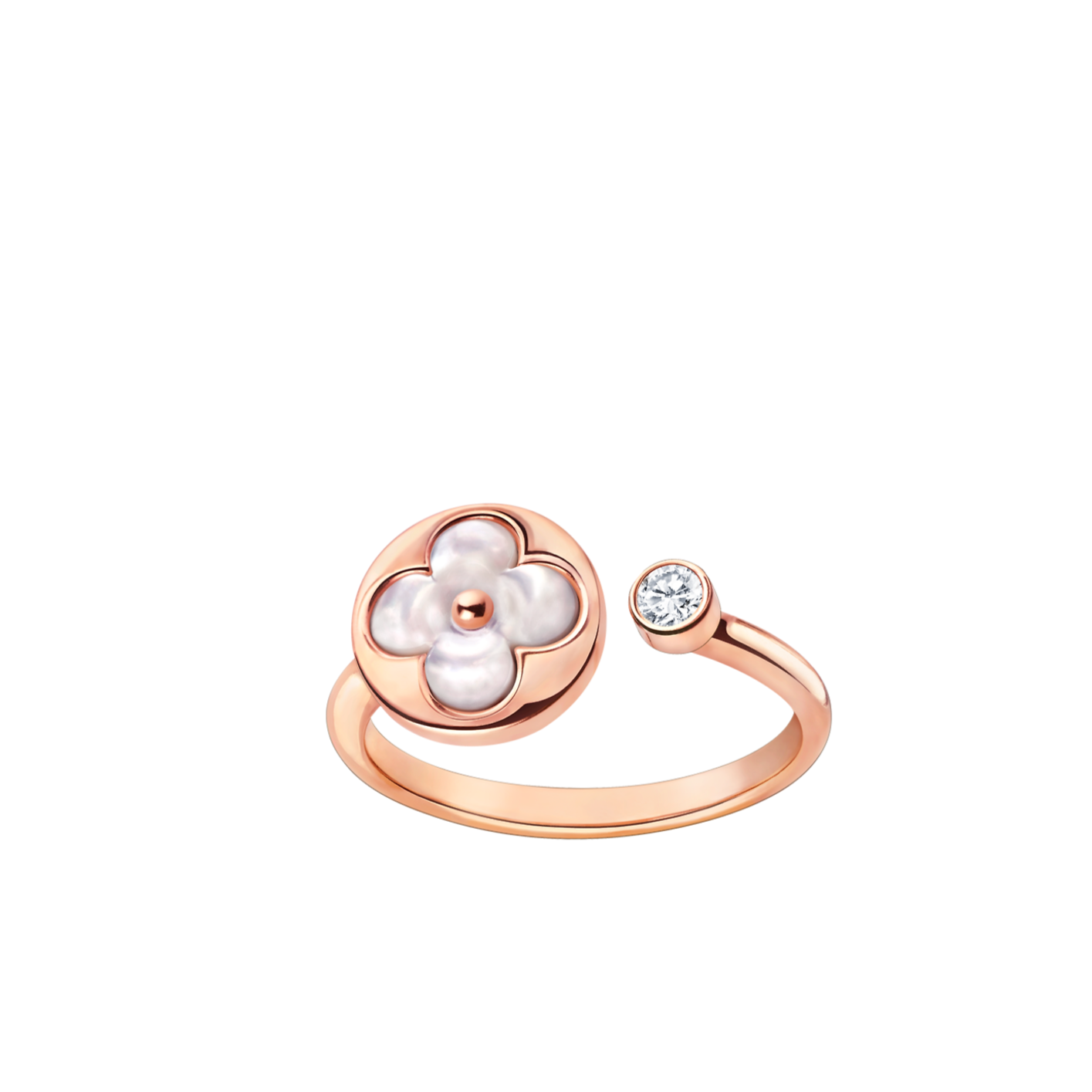 [Royal Jewelry]SUN 1 DIAMOND PINK MOP RING