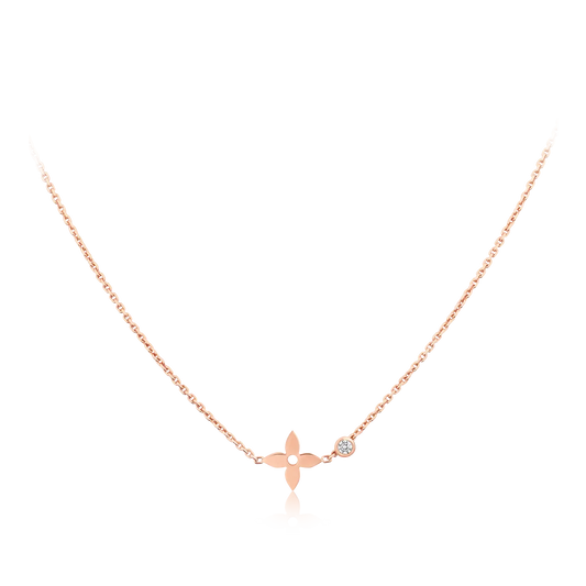 [Royal Jewelry]BLOSSOM PENDANT PINK GOLD AND DIAMOND