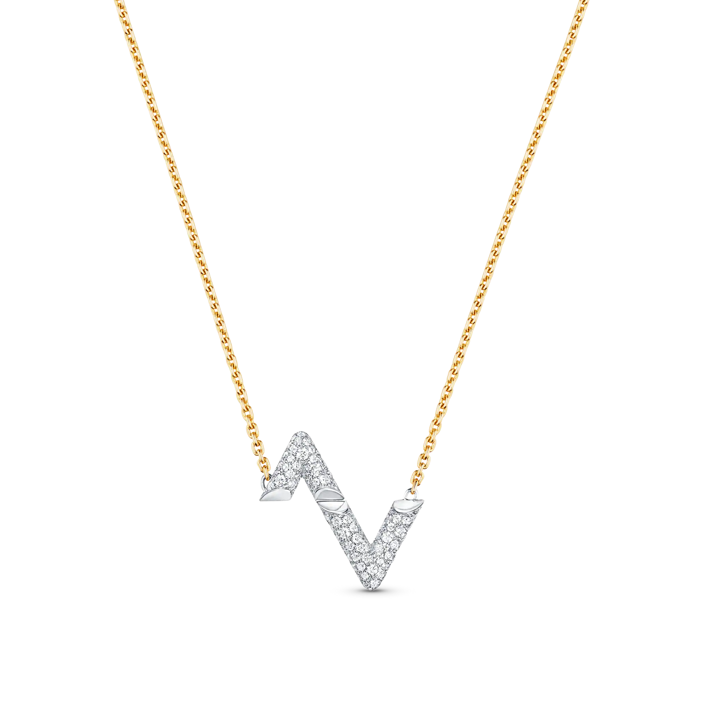 [Royal Jewelry]VOLT SILVER DIAMOND PEDANT NECKLACE