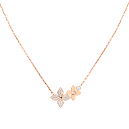 [Royal Jewelry]STAR BLOSSOM NECKLACE PINK GOLD DIAMONDS
