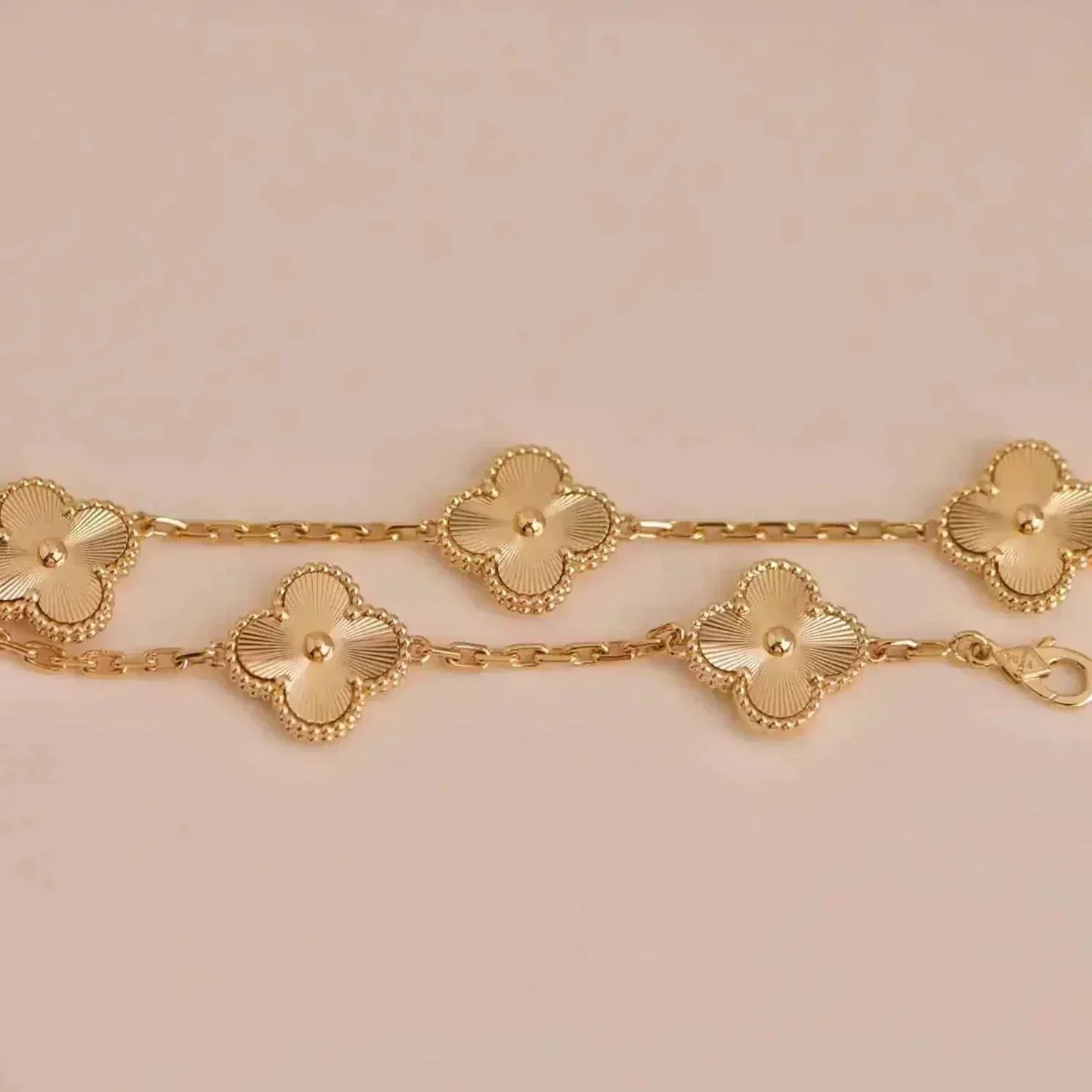 [Royal Jewelry]CLOVER 5 FLOWERS LASER BRACELET