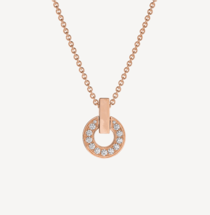 [Royal Jewelry]GARI NECKLACE PINK GOLD DIAMOND