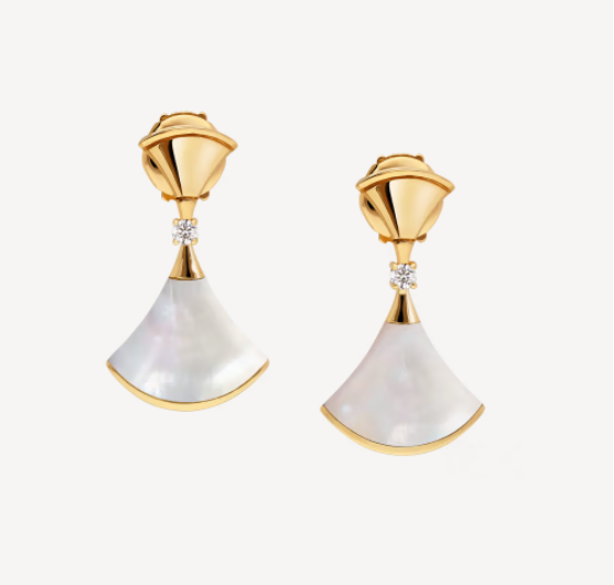[Royal Jewelry]DREAM MOP 1 DIAMOND EARRINGS