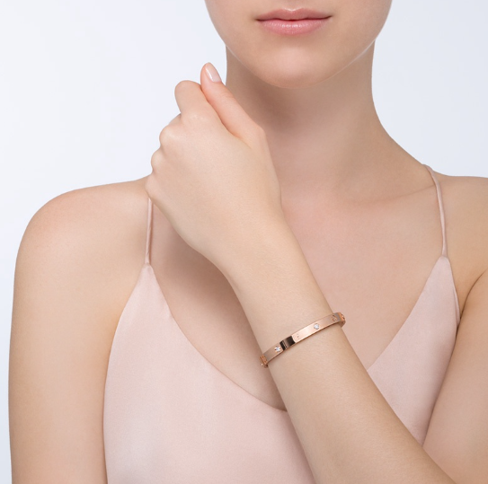 [Royal Jewelry]LOVE BRACELET 6.1MM 4 DIAMONDS