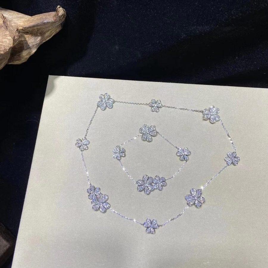 [Royal Jewelry]FRIVOLE SILVER 5 FLOWERS BRACELET