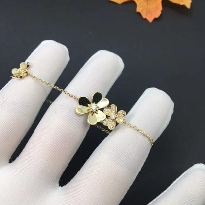 [Royal Jewelry]FRIVOLE GOLD 5 FLOWERS BRACELET