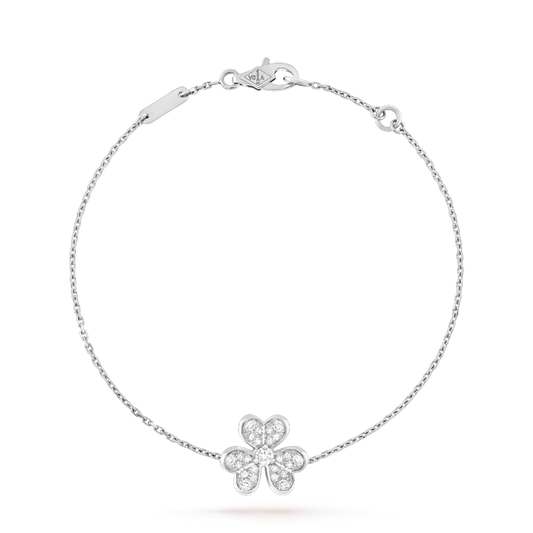 [Royal Jewelry]FRIVOLE SILVER FLOWER DIAMOND BRACELET
