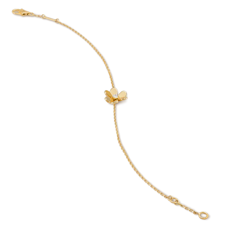 [Royal Jewelry]FRIVOLE GOLD FLOWER PINK MALACHITE BRACELET