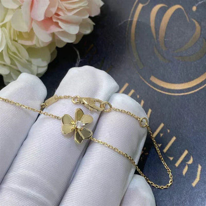 [Royal Jewelry]FRIVOLE GOLD FLOWER PINK MALACHITE BRACELET