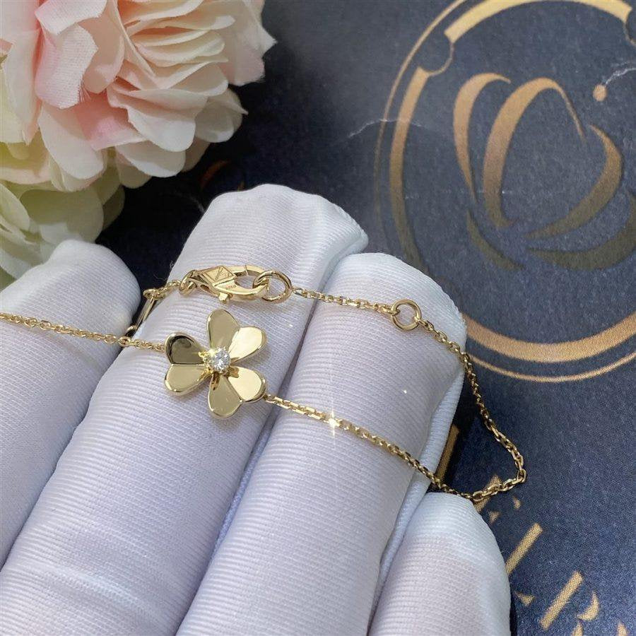 [Royal Jewelry]FRIVOLE GOLD FLOWER BRACELET