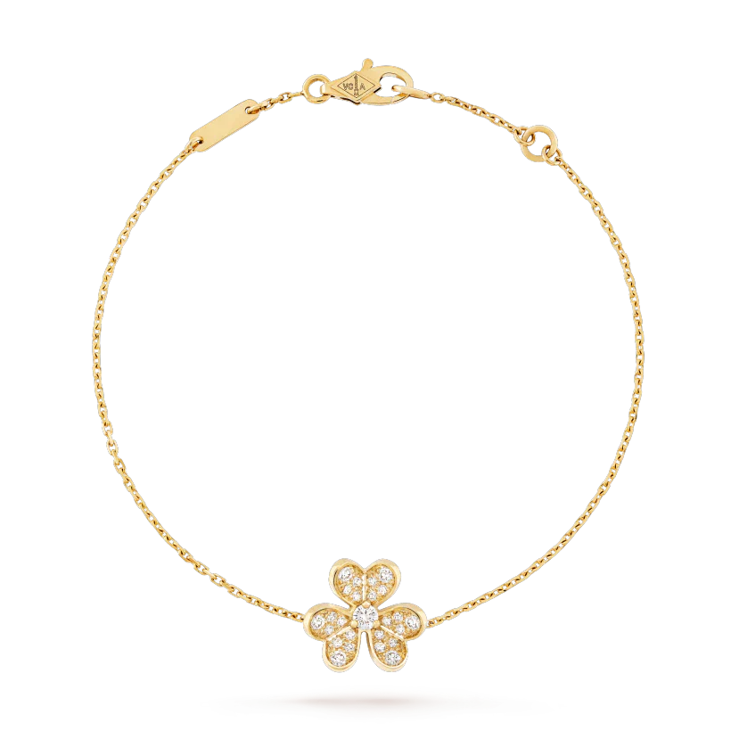 [Royal Jewelry]FRIVOLE GOLD FLOWER DIAMOND BRACELET