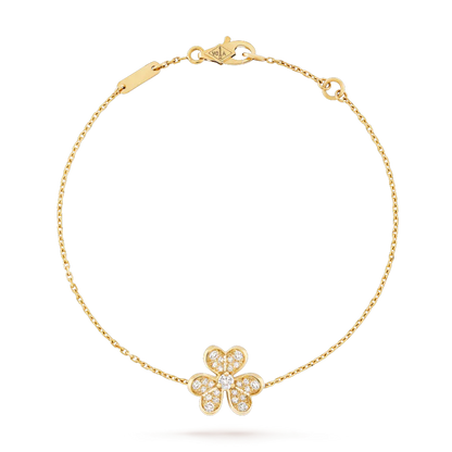 [Royal Jewelry]FRIVOLE GOLD FLOWER DIAMOND BRACELET