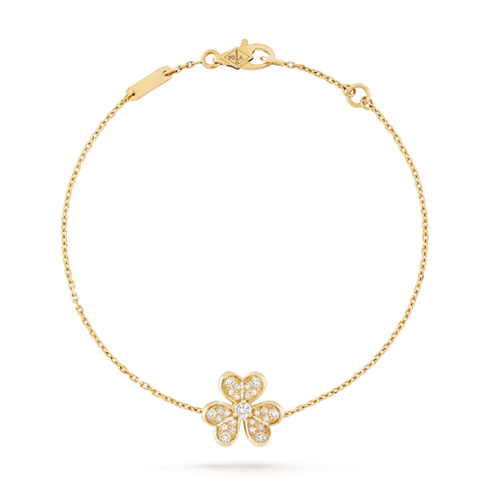 [Royal Jewelry]FRIVOLE GOLD FLOWER DIAMOND BRACELET