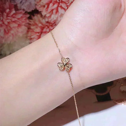 [Royal Jewelry]FRIVOLE GOLD FLOWER DIAMOND BRACELET