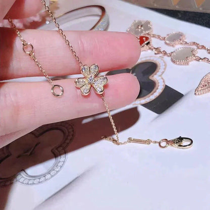 [Royal Jewelry]FRIVOLE GOLD FLOWER DIAMOND BRACELET