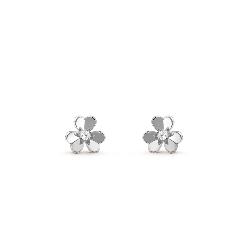 [Royal Jewelry]FRIVOLE MINI SILVER FLOWER EARRINGS