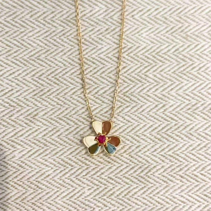 [Royal Jewelry]FRIVOLE GOLD FLOWER NECKLACE