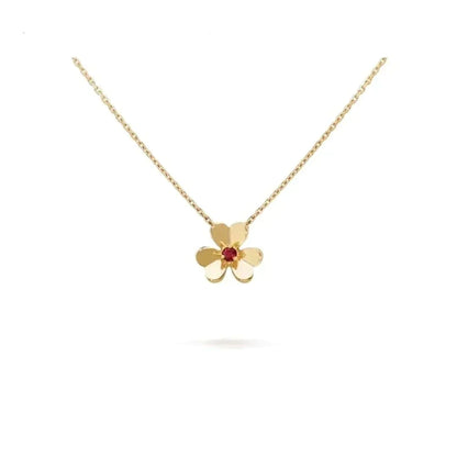 [Royal Jewelry]FRIVOLE GOLD FLOWER NECKLACE