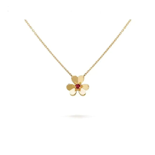 [Royal Jewelry]FRIVOLE GOLD FLOWER NECKLACE
