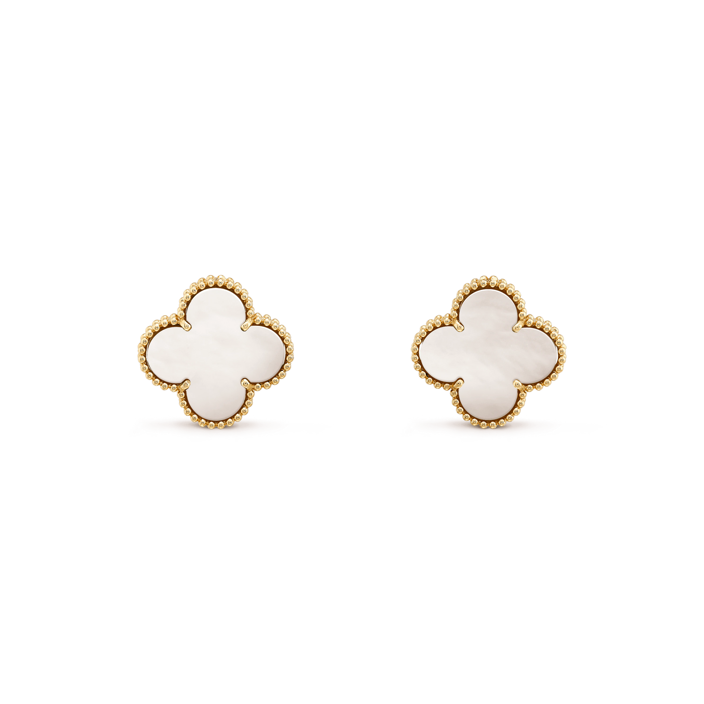 [Royal Jewelry]CLOVER MINI GOLD EARRINGS
