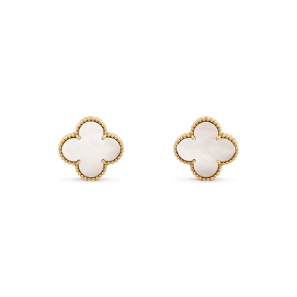 [Royal Jewelry]CLOVER MINI GOLD EARRINGS