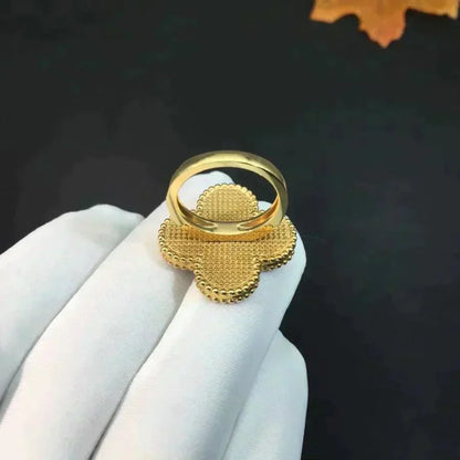 [Royal Jewelry]CLOVER MALACHITE RING