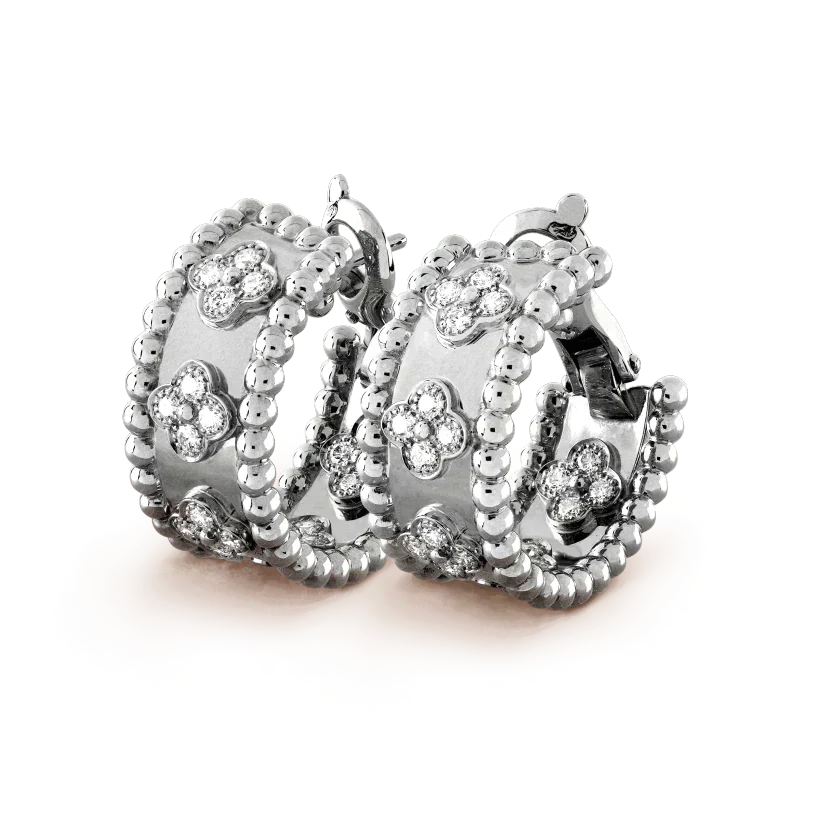 [Royal Jewelry]PERLEE DIAMOND EARRINGS