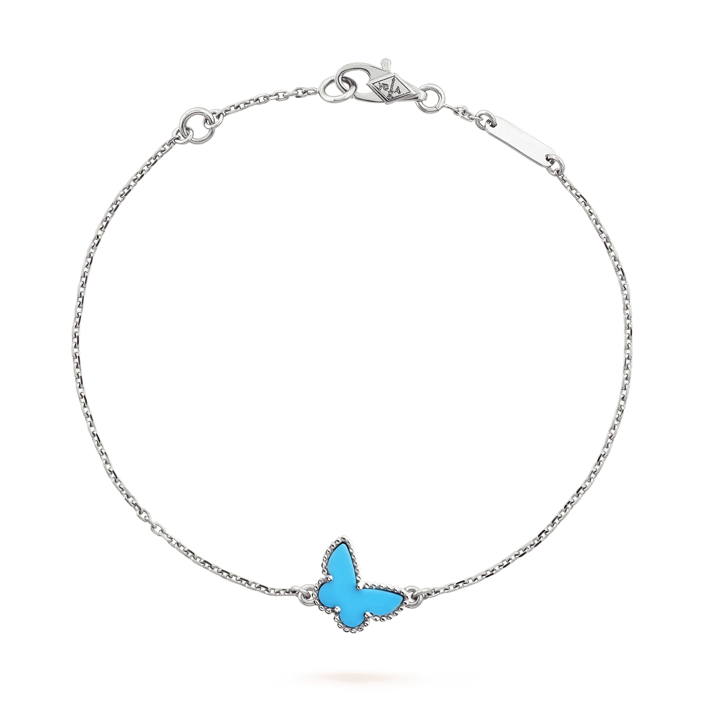 [Royal Jewelry]BUTTERFLY TURQUOISE BUTTERFLY BRACELET SILVER