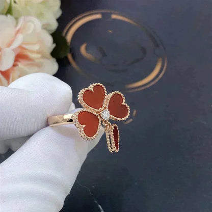 [Royal Jewelry]SWEET CLOVER CARNELIAN RING