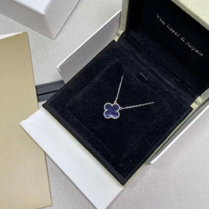[Royal Jewelry]CLOVER 15MM PIETERSITE NECKLACE SILVER