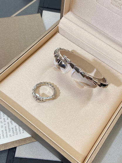[Royal Jewelry]SERPENTI VIPER SILVER BRACELET